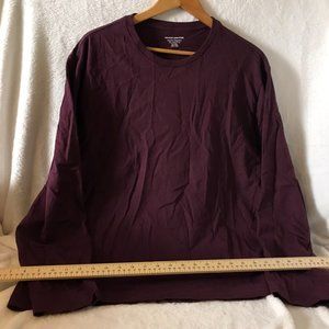 Long Sleeve T - amazon essentials - Heavy Feel - XXL - Burgundy Color